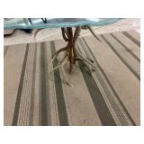 Authentic Antler deer base with etched glass top