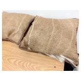 Authentic taxidermy pillow set
