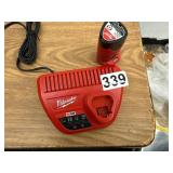 Milwaukee recharchable auxiliary battery with charger stand