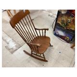 Classic wooden rocking chair