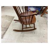 Classic wooden rocking chair