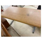 Drawing table with metal frame