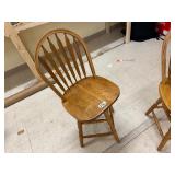 Set of 2 wooden high top Bar stools