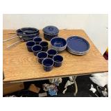 Enameled cookware and serving set