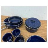 Enameled cookware and serving set