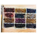 tackle boxes of spoons and plastics