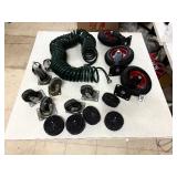 Air hose and various size wheels