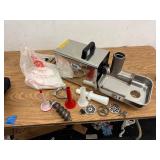 LEM meat grinder and accessories
