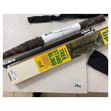 Fishing pole covers and tree stand blind