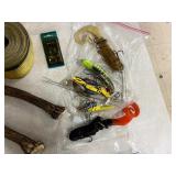 Assorted lot including antlers and seashell