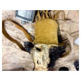 Assorted contents with flask and skin carrier