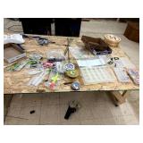 Lot of fishing tackle plastics and boxes