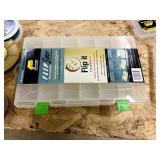 Lot of fishing tackle plastics and boxes