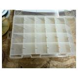 Lot of fishing tackle plastics and boxes