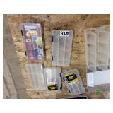 Lot of fishing tackle plastics and boxes