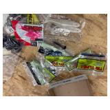 Lot of fishing tackle plastics and boxes