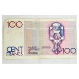 National Bank of Belgium 100 Franc Banknotes (Honderd Frank) National Bank of Belgium 100 Franc Banknotes (Honderd Frank)