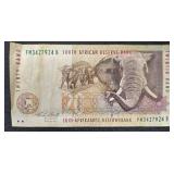 South African Rand Banknotes - 10 Rand & 20 Rand (Lot of 2) South African Rand Banknotes - 10 Rand & 20 Rand (Lot of 2)