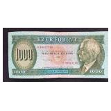 Magyar Nemzeti Bank 1000 Forint Banknote - 1993-12-16 (D 80317786) Magyar Nemzeti Bank 1000 Forint Banknote - 1993-12-16 (D 80317786)