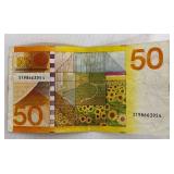 Netherlands 50 Gulden Sunflower Banknote - Designed by R.D. Oxenaar Netherlands 50 Gulden Sunflower Banknote - Designed by R.D. Oxenaar