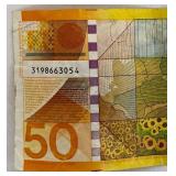 Netherlands 50 Gulden Sunflower Banknote - Designed by R.D. Oxenaar Netherlands 50 Gulden Sunflower Banknote - Designed by R.D. Oxenaar