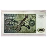 20 Deutsche mark Banknote FRG 1980-01-02 Deutsche Bundesbank 20 Deutsche mark Banknote FRG 1980-01-02 Deutsche Bundesbank