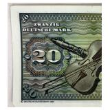 20 Deutsche mark Banknote FRG 1980-01-02 Deutsche Bundesbank 20 Deutsche mark Banknote FRG 1980-01-02 Deutsche Bundesbank