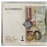 Deutsche Bundesbank 50 DM Banknote - 1996 Series Deutsche Bundesbank 50 DM Banknote - 1996 Series