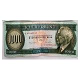 Hungarian 1000 Forint Banknote (Lot of 2) Hungarian 1000 Forint Banknote (Lot of 2)