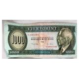 Hungarian 1000 Forint Banknote (Lot of 2) Hungarian 1000 Forint Banknote (Lot of 2)