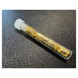 Gold Flakes in 2-Inch Vial - 1.6 g Total Weight Gold Flakes in 2-Inch Vial - 1.6 g Total Weight