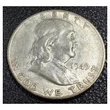 Benjamin Franklin 1949 Silver Half Dollar Benjamin Franklin 1949 Silver Half Dollar