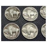 Buffalo Nickels 12-Coin Lot - Dates include 1927, 1928, 1936, 1937 Buffalo Nickels 12-Coin Lot - Dates include 1927, 1928, 1936, 1937