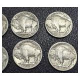 Buffalo Nickels 12-Coin Lot - Dates include 1927, 1928, 1936, 1937 Buffalo Nickels 12-Coin Lot - Dates include 1927, 1928, 1936, 1937