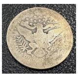 Barber Quarter 1892 - Liberty Head 25-Cent Silver Coin Barber Quarter 1892 - Liberty Head 25-Cent Silver Coin