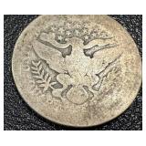 Barber Quarter 1892 - Liberty Head 25-Cent Silver Coin Barber Quarter 1892 - Liberty Head 25-Cent Silver Coin