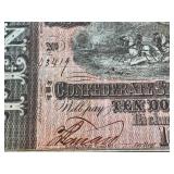 Antique Confederate States of America 10 Dollar Note Series 10 Dated 2/17/1864 - Serial #43419 Antique Confederate States of America 10 Dollar Note Series 10 Dated 2/17/1864 - Serial #43419