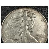 1945-D Walking Liberty Half Dollar Denver Mint - 90% Silver 1945-D Walking Liberty Half Dollar Denver Mint - 90% Silver