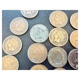 52 Indian Head Cents - Circulated, Various Dates (US 1859-1909) 52 Indian Head Cents - Circulated, Various Dates (US 1859-1909)