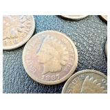 52 Indian Head Cents - Circulated, Various Dates (US 1859-1909) 52 Indian Head Cents - Circulated, Various Dates (US 1859-1909)