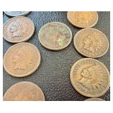 52 Indian Head Cents - Circulated, Various Dates (US 1859-1909) 52 Indian Head Cents - Circulated, Various Dates (US 1859-1909)