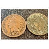 52 Indian Head Cents - Circulated, Various Dates (US 1859-1909) 52 Indian Head Cents - Circulated, Various Dates (US 1859-1909)