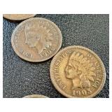 52 Indian Head Cents - Circulated, Various Dates (US 1859-1909) 52 Indian Head Cents - Circulated, Various Dates (US 1859-1909)