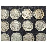 Buffalo Nickels - 15 Coins, 1926, 1927, 1930, 1934, 1936 Buffalo Nickels - 15 Coins, 1926, 1927, 1930, 1934, 1936