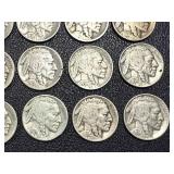 Buffalo Nickels - 15 Coins, 1926, 1927, 1930, 1934, 1936 Buffalo Nickels - 15 Coins, 1926, 1927, 1930, 1934, 1936