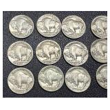 Buffalo Nickels - 15 Coins, 1926, 1927, 1930, 1934, 1936 Buffalo Nickels - 15 Coins, 1926, 1927, 1930, 1934, 1936