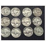 Buffalo Nickels - 15 Coins, 1926, 1927, 1930, 1934, 1936 Buffalo Nickels - 15 Coins, 1926, 1927, 1930, 1934, 1936