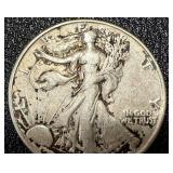 1944 Walking Liberty Half Dollar - 90% Silver, Circulated 1944 Walking Liberty Half Dollar - 90% Silver, Circulated