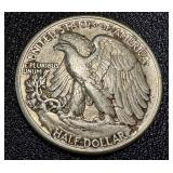 1944 Walking Liberty Half Dollar - 90% Silver, Circulated 1944 Walking Liberty Half Dollar - 90% Silver, Circulated