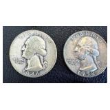 Washington Quarters - 17 Circulated Coins Washington Quarters - 17 Circulated Coins